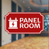 Notched Standard Panel Room Wall or Door Sign | Electrical - Commercial Safety & Facility Signs