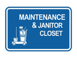 Signs ByLITA Classic Framed Maintenance & Janitor Closet Wall or Door Sign