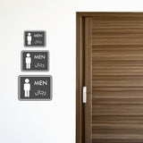 Classic Framed Plus Men - رجال Door or Wall Sign | Bilingual General Signs - Arabic