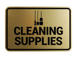 Signs ByLITA Classic Framed Cleaning Supplies Wall or Door Sign