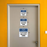 Square Plus A Little Sleep And A lot Of Gaming Wall or Door Sign | Easy Installation | Gaming Room Signage
