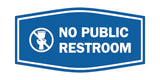 Signs ByLITA Fancy No Public Restroom Toilet Graphic Wall or Door Sign