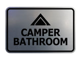 Signs ByLITA Classic Framed Camper Bathroom Wall or Door Sign