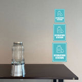 Portrait Round Plus Hydration Station Wall or Door Sign | Business & Public Signage
