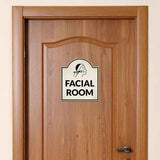 Facial Room' Headstone ? Wall/Door Restroom & Hygiene Sign