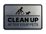 Signs ByLITA Classic Framed Clean up After Your Pets Wall or Door Sign