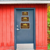 Classic Framed Plus Small Boat Launch Wall or Door Sign | Marina Quayside Signage