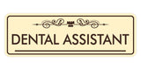 Signs ByLITA Standard Dental Assistant Tooth Graphic Dentist Office Decor Wall or Door Sign
