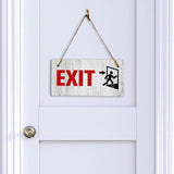 Exit 5x10 Hanging Plus Wall or Door Sign | Office Warning Signage