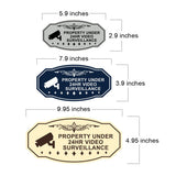 Victorian Property Under 24Hr Video Surveillance (Camera) Wall or Door Sign