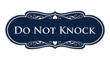 Designer Do Not Knock Wall or Door Sign