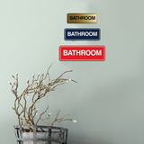 Signs ByLITA Standard Bathroom Wall or Door Sign | Easy Installation | Office & Home Restroom Signage