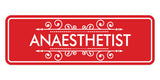 Signs ByLITA Standard Anaesthetist Wall or Door Sign