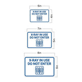 Classic Framed Plus X-ray In Use Do Not Enter Door or Wall Sign | Medical Procedure Rooms Equipment