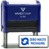 All Quality Zero-Waste Packaging Self-Inking Rubber Stamp