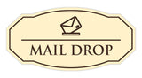Signs ByLITA Victorian Mail Drop Durable ABS Plastic | Laser Engraved | Easy Installation | Elegant Design Wall or Door Sign