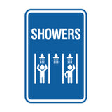 Signs ByLITA Portrait Round Showers (Multiple) Wall or Door Sign