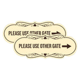 Signs ByLITA Designer Please Use Other Gate Wall or Door Sign (Multipacks)