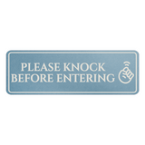Standard Plus Please Knock Before Entering Wall or Door Sign | Privacy Signage