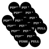 2" Round Push Pull Door Signs (Multipacks)