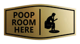 Signs ByLITA Fancy Poop Room Here Wall or Door Sign