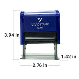 All Quality Non-Toxic Materials Self-Inking Rubber Stamp