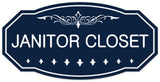 Signs ByLITA Victorian Janitor Closet Wall or Door Sign - Easy Installation | Durable Wall or Door