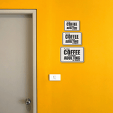 Classic Framed Plus I Drink Coffee Because Adulting Is Hard Wall or Door Sign | Funny Home or Office Décor