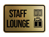 Classic Framed Staff Lounge Wall or Door Sign