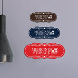 Signs ByLITA Designer Medicines Storage Wall or Door Sign
