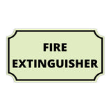 Notched Standard Fire Extinguisher Wall or Door Sign | Facilities and Rooms Sign
