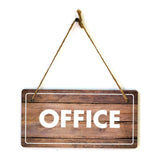 Business Signs | Rustic Oak Wood 5 x 10" Hanging Signs