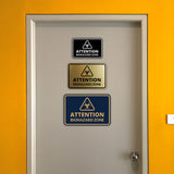 Signs ByLITA Classic Framed Attention: Biohazard Zone Door or Wall Sign Easy Installation | Health And Safety | Building And Warning Signs