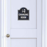 Changing Room' Headstone ? Wall/Door Restroom & Hygiene Sign