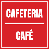 Signs ByLITA Square Cafeteria Door or Wall Sign | Spanish Bilingual Business and Office Signs