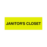 Basic Janitor's Closet Door/Wall Sign (Multipack)