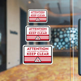 Classic Framed Plus Attention Machinery in Operation Keep Clear Door or Wall Sign | Workplace Health and Safety Warning Signage