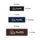 Signs ByLITA Standard Plates Door or Wall Sign Easy Installation | Durable Construction | Kitchen Essentials | Hygiene | AirBnB Signs