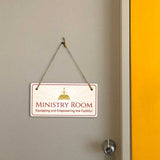 Signs ByLITA Place of Worship Room Signs 5x10 Hanging Plus Wall or Door Sign