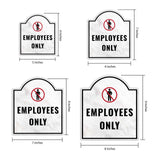 Employees Only' Headstone - Wall or Door Signs ? Access & Control Sign