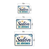 Classic Framed Plus Salón de Jóvenes — Youth Room / Youth Ministry Door or Wall Sign | Spanish - Church Room & Area Signs