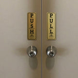 Signs ByLITA Vertical Push and Pull - Christian Door Signs (Push Pull Christian Acronym) Door Sign
