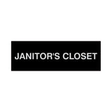 Basic Janitor's Closet Door/Wall Sign (Multipack)