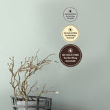 Circle No Soliciting Do Not Ring Doorbell Wall or Door Sign