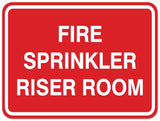 Signs ByLITA Classic Framed FIRE SPRINKLER RISER ROOM Door or Wall Sign Durable Plastic | Easy Installation | Elegant Design