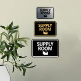 Classic Framed Supply Room Wall or Door Sign
