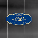 Victorian Plus Judge's Chambers Wall or Door Sign | Legal and Courtroom Decoration