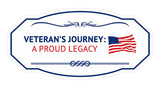 Victorian Plus Veteran's Journey: A Proud Legacy Wall or Door Sign| Easy Installation | Disclaimer Waiver Notice