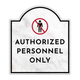Authorized Personnel Only' Headstone - Wall or Door Signs ? Access & Control Sign
