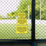 Classic Framed Plus For Safety Reasons Please Keep Children Away From The Fence Thank You For Your Compliance Wall or Door Sign | Children Safety Signs